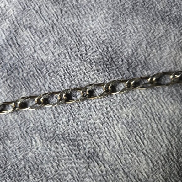 Vintage Double Link Silver 925 Bracelet | Made in Italy | Unisex | DUPLICATE - Picture 5 of 5